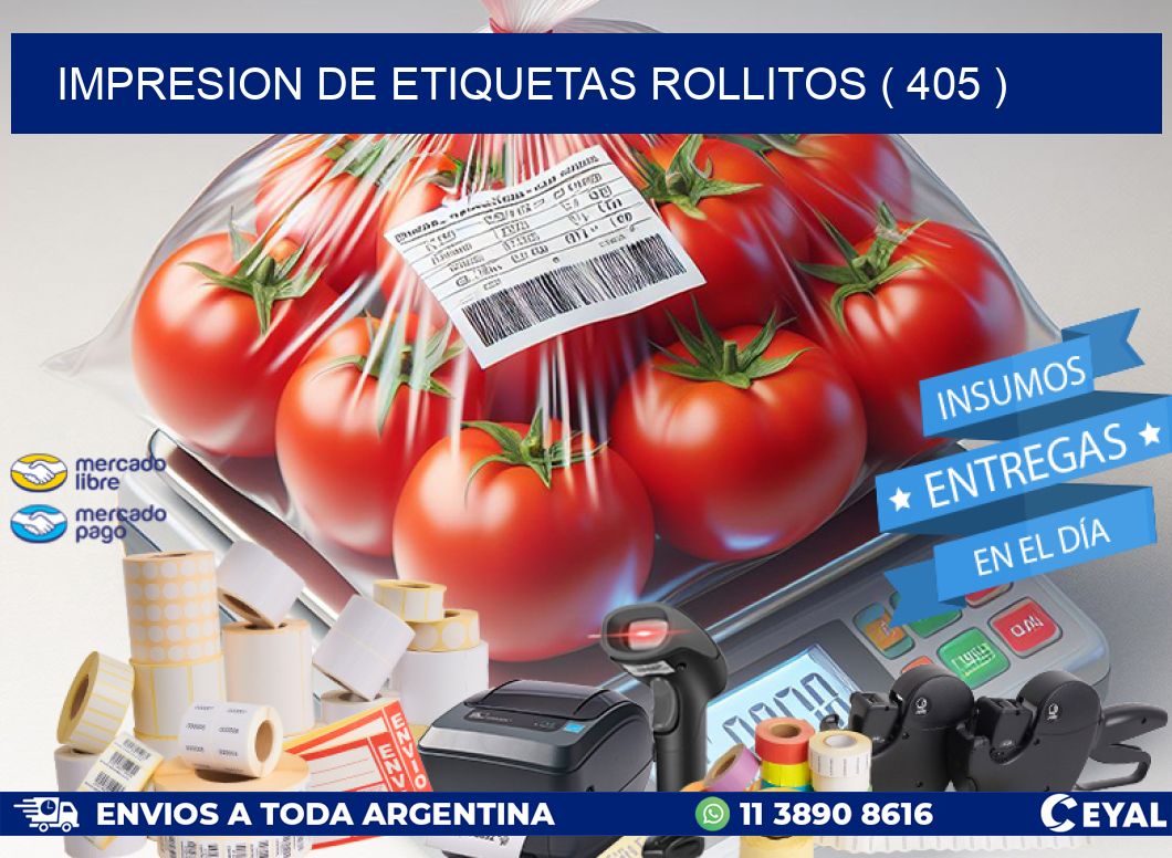 impresion de etiquetas rollitos ( 405 )