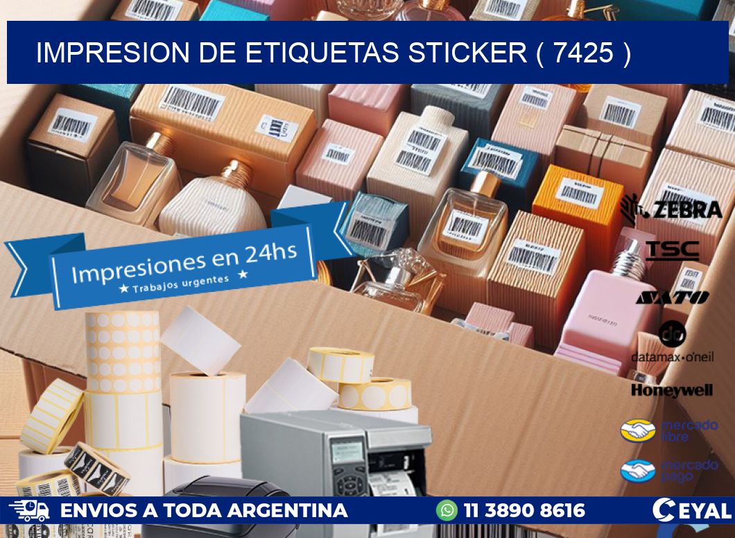 impresion de etiquetas sticker ( 7425 )