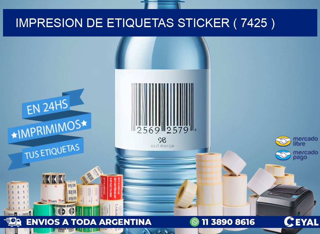 impresion de etiquetas sticker ( 7425 )