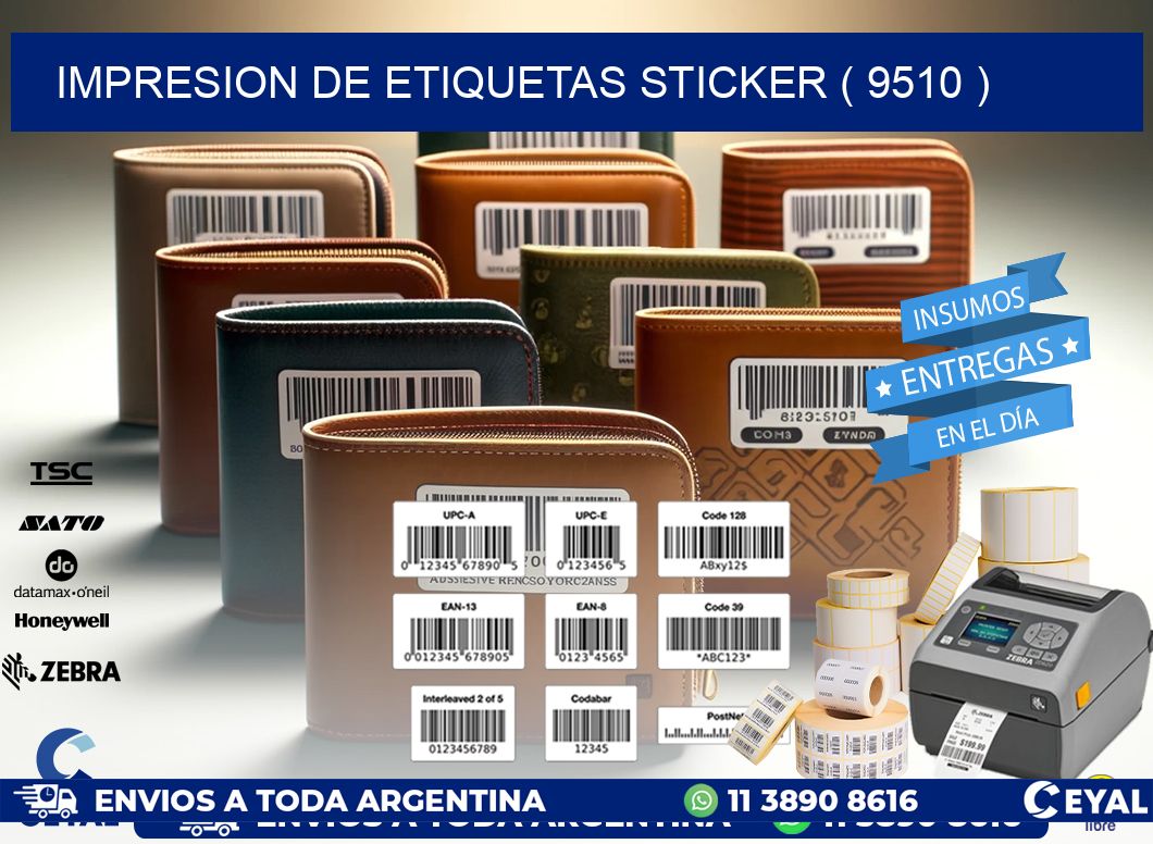 impresion de etiquetas sticker ( 9510 )