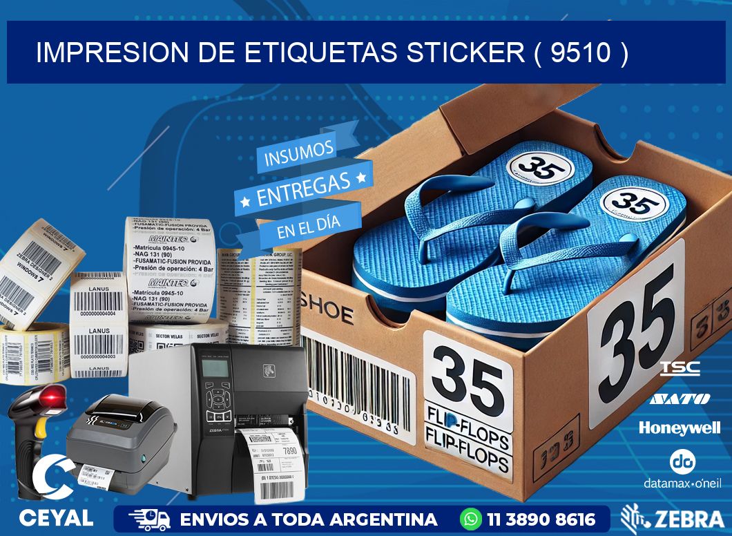 impresion de etiquetas sticker ( 9510 )