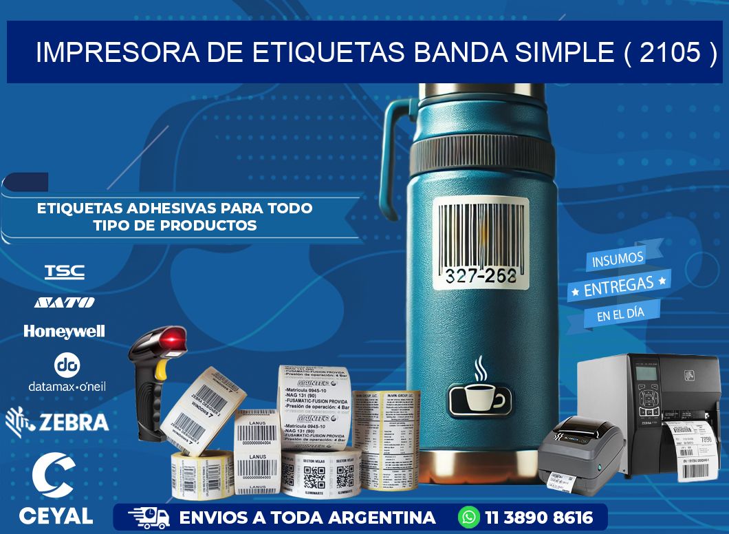 impresora de etiquetas banda simple ( 2105 )