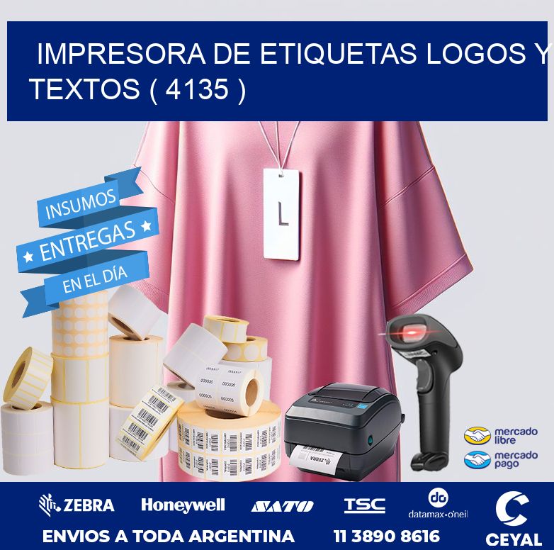 impresora de etiquetas logos y textos ( 4135 )