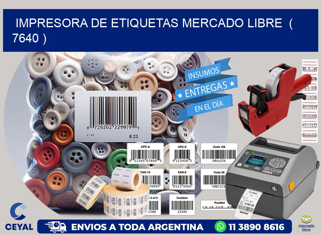 impresora de etiquetas mercado libre  ( 7640 )