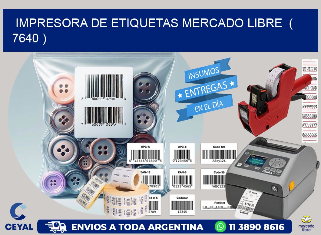 impresora de etiquetas mercado libre  ( 7640 )