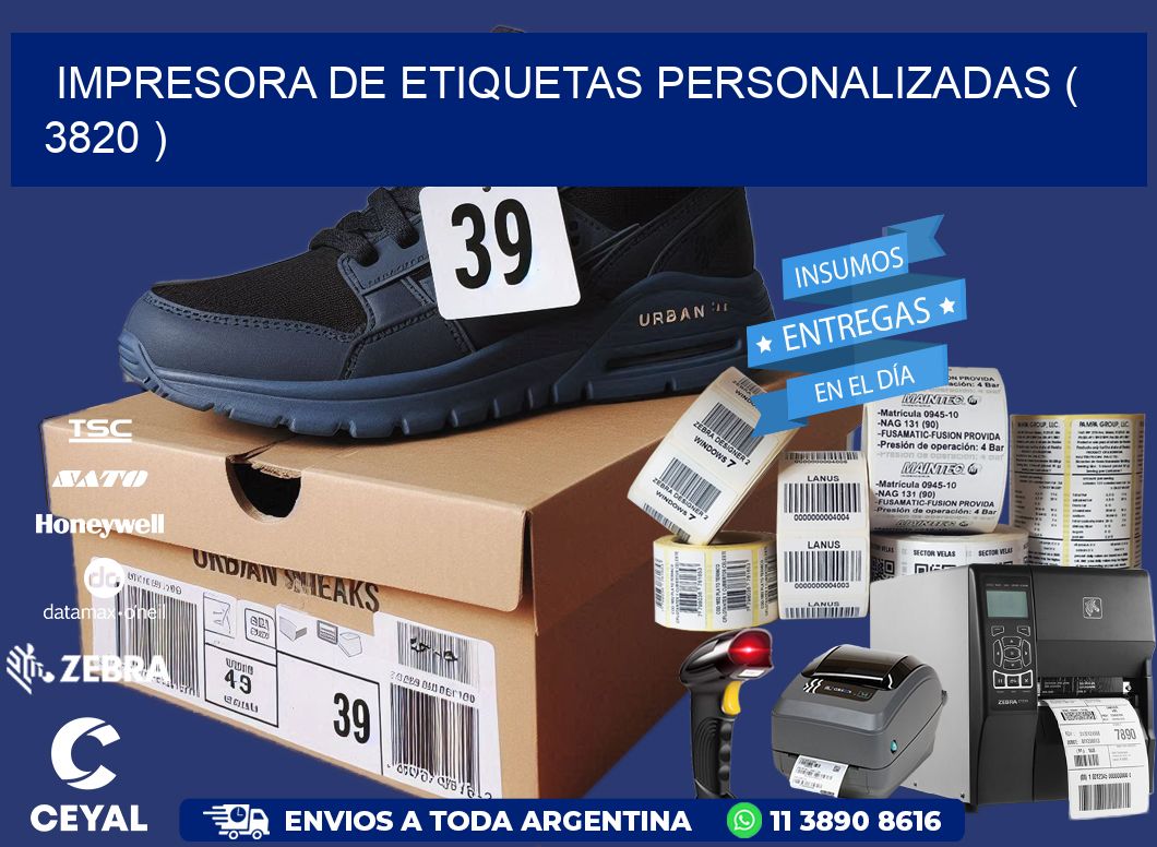 impresora de etiquetas personalizadas ( 3820 )
