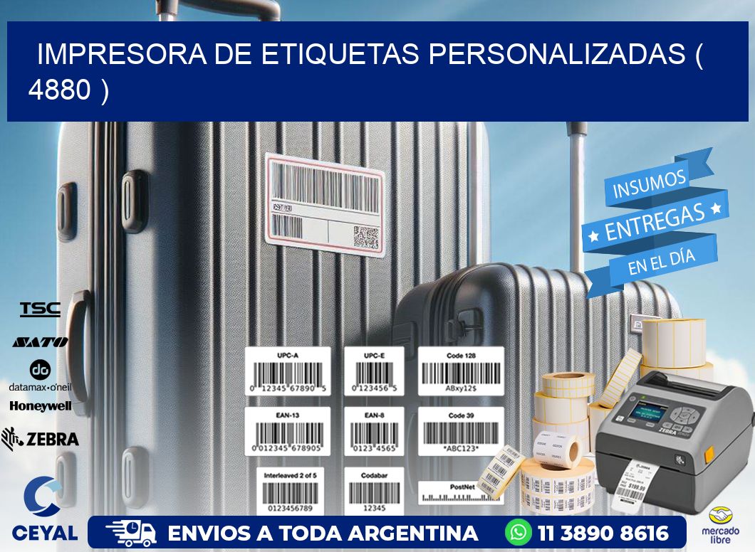 impresora de etiquetas personalizadas ( 4880 )