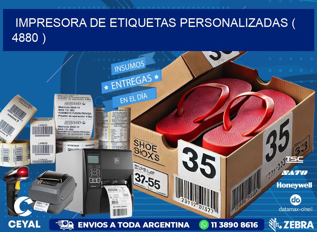 impresora de etiquetas personalizadas ( 4880 )