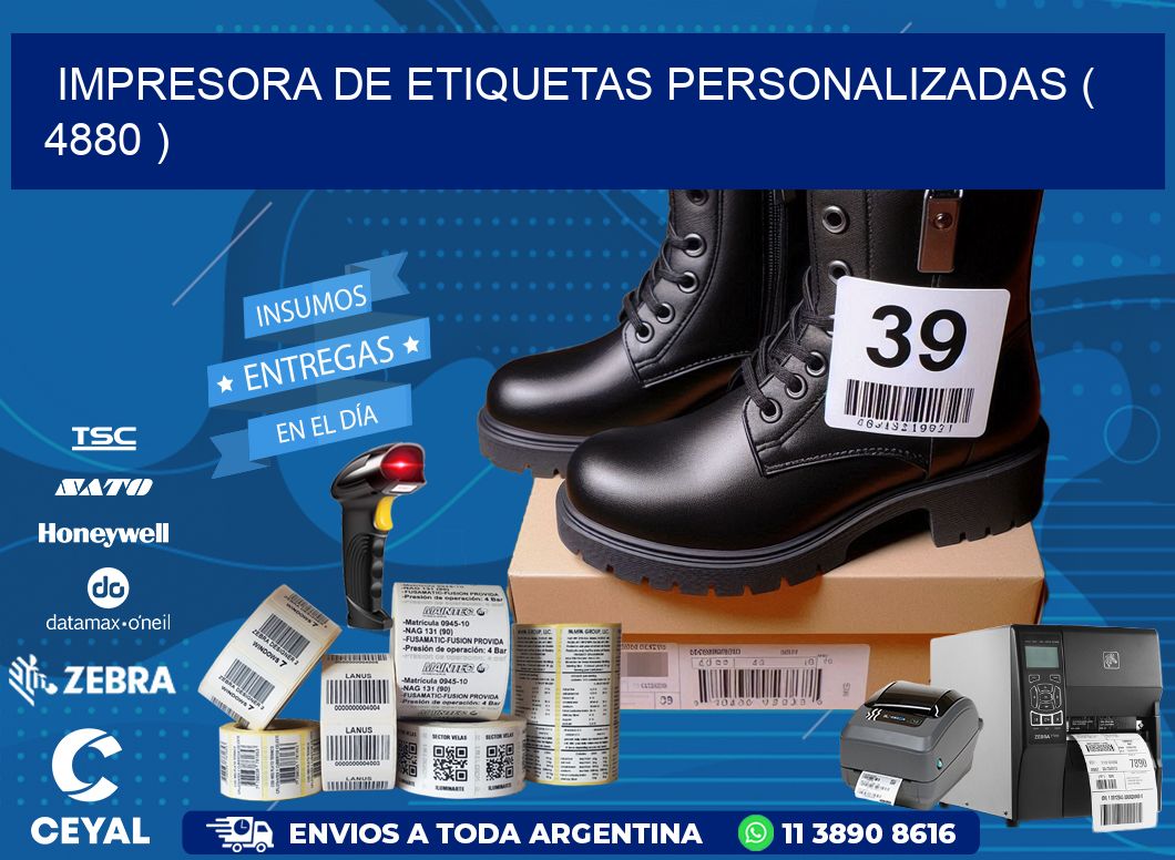 impresora de etiquetas personalizadas ( 4880 )