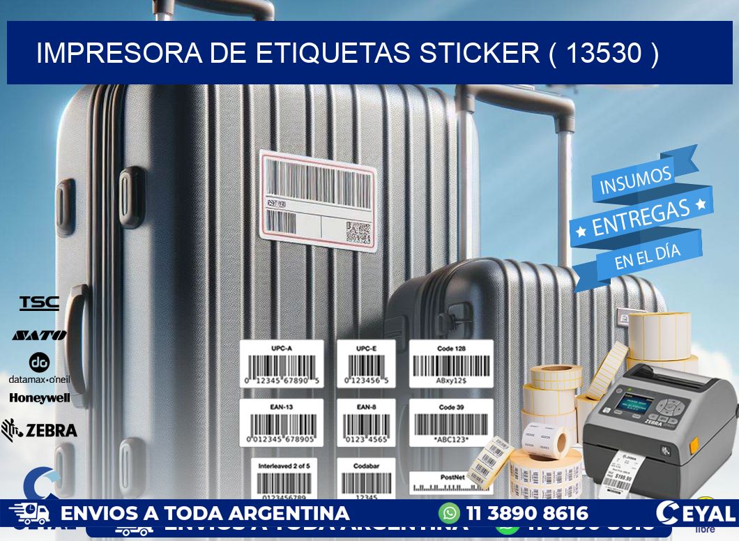 impresora de etiquetas sticker ( 13530 )