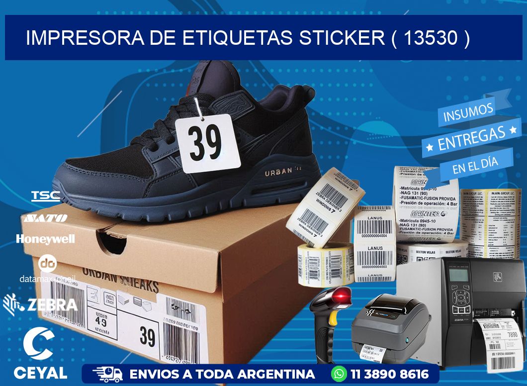 impresora de etiquetas sticker ( 13530 )