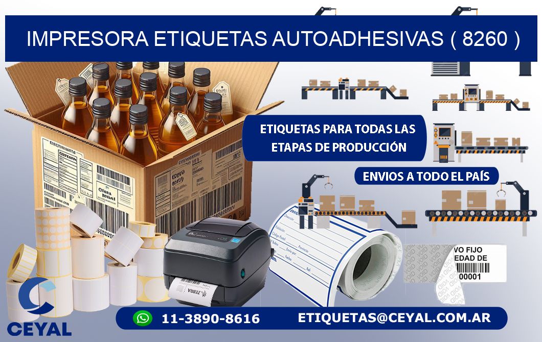 impresora etiquetas autoadhesivas ( 8260 )