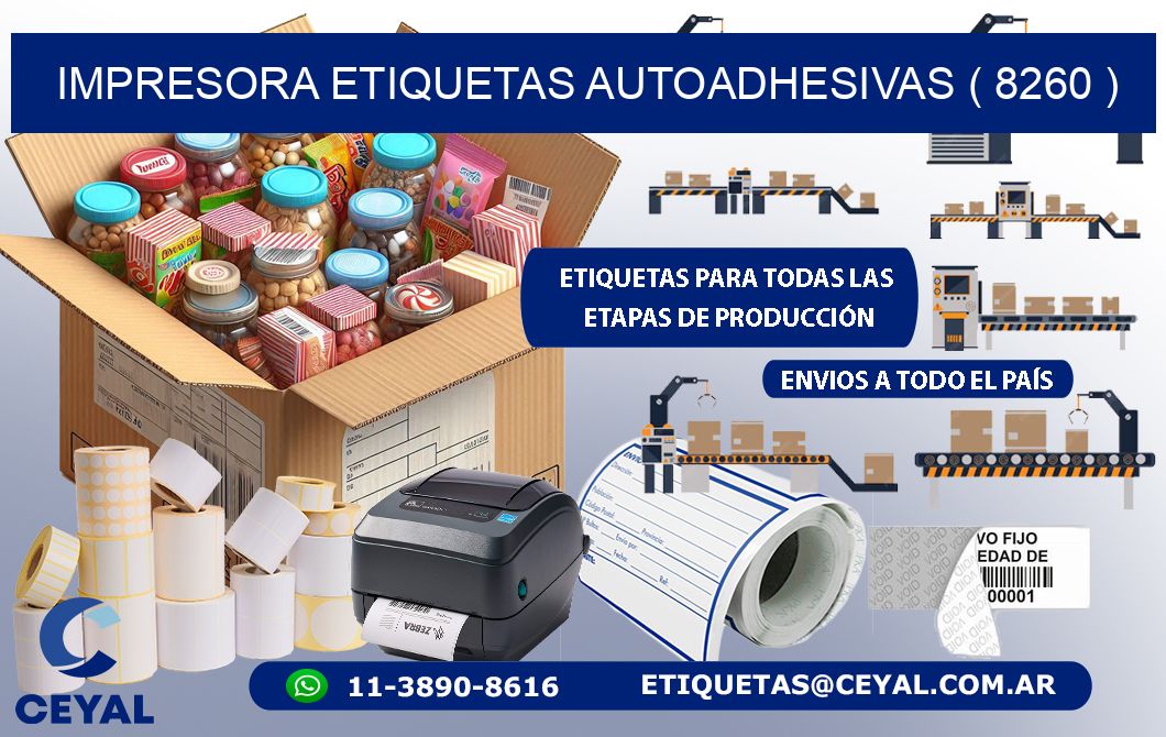 impresora etiquetas autoadhesivas ( 8260 )