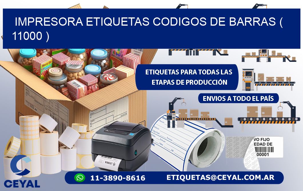 impresora etiquetas codigos de barras ( 11000 )