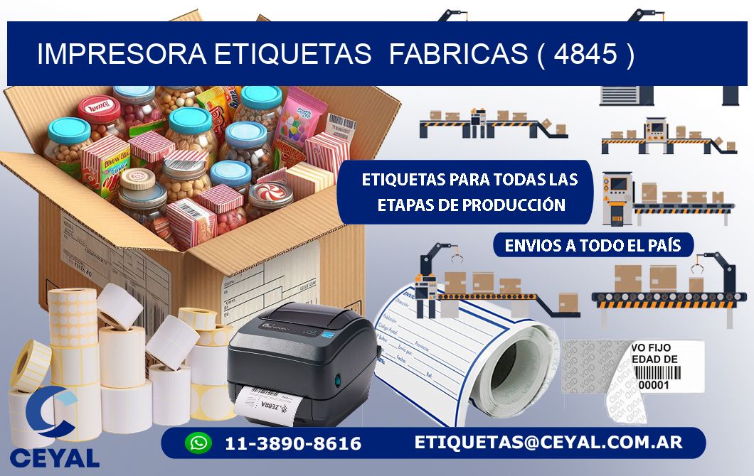 impresora etiquetas  fabricas ( 4845 )