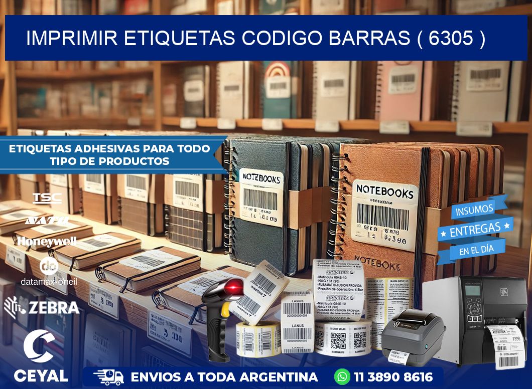 imprimir etiquetas codigo barras ( 6305 )