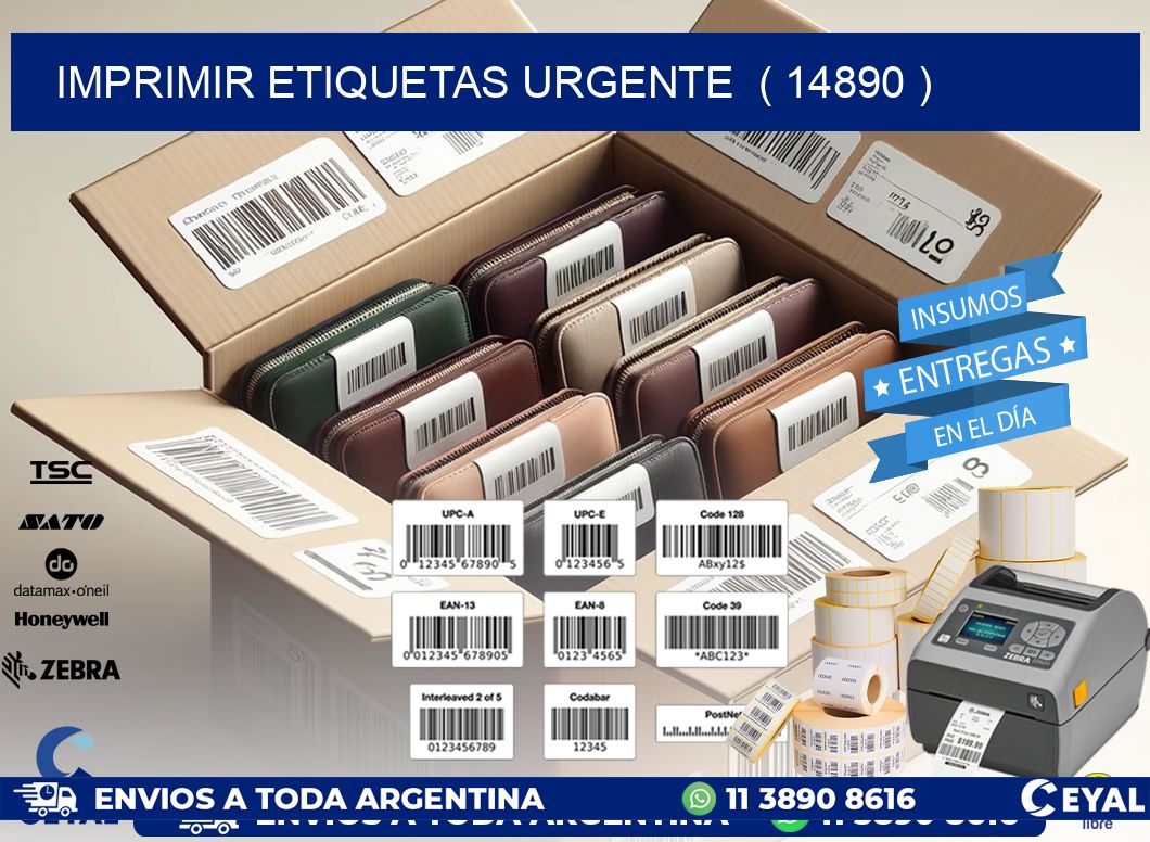 imprimir etiquetas urgente  ( 14890 )
