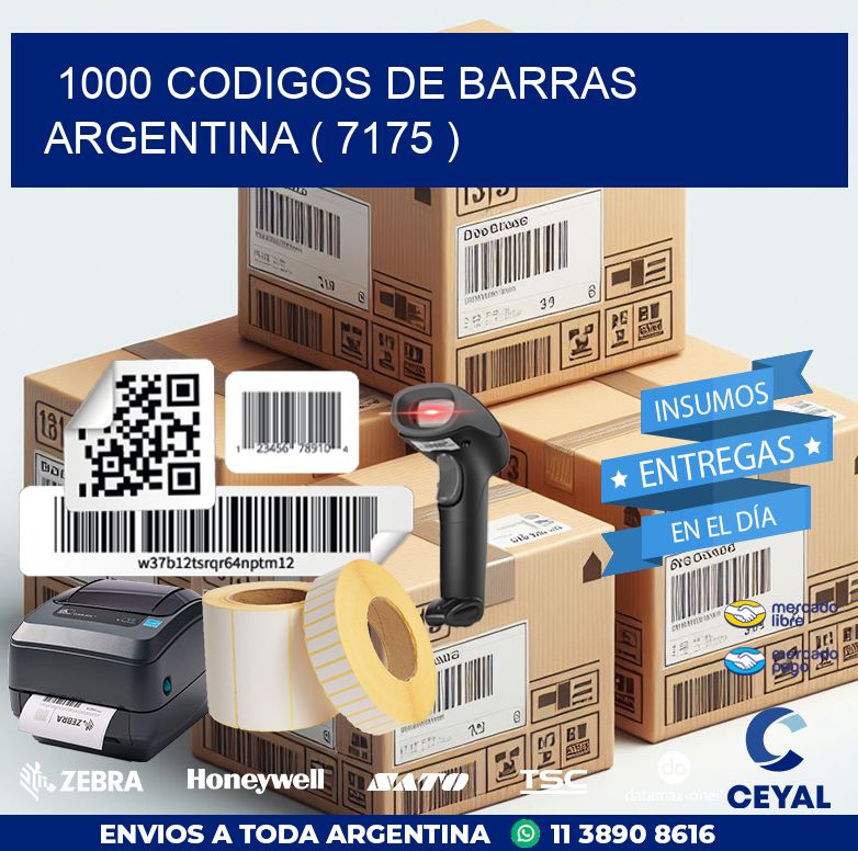 1000 codigos de barras argentina ( 7175 )