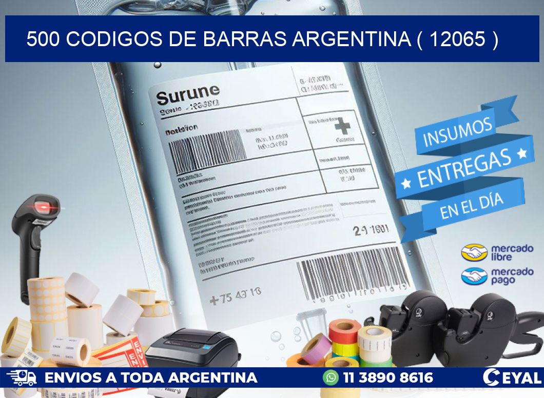 500 codigos de barras argentina ( 12065 )