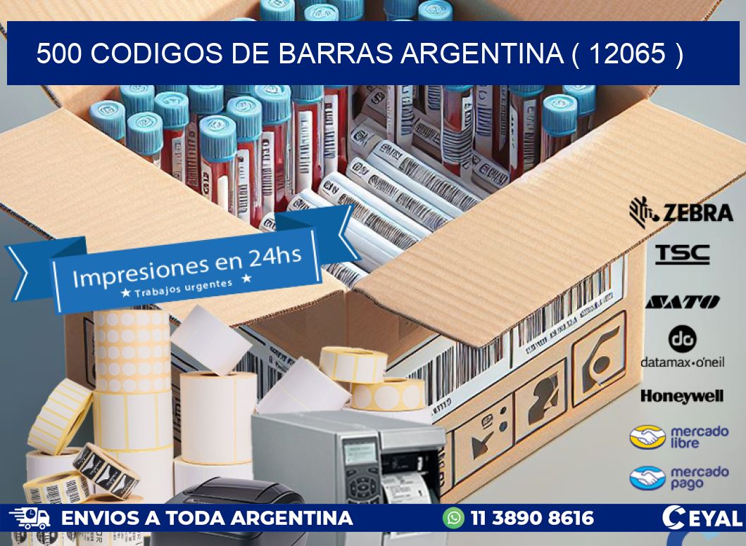 500 codigos de barras argentina ( 12065 )