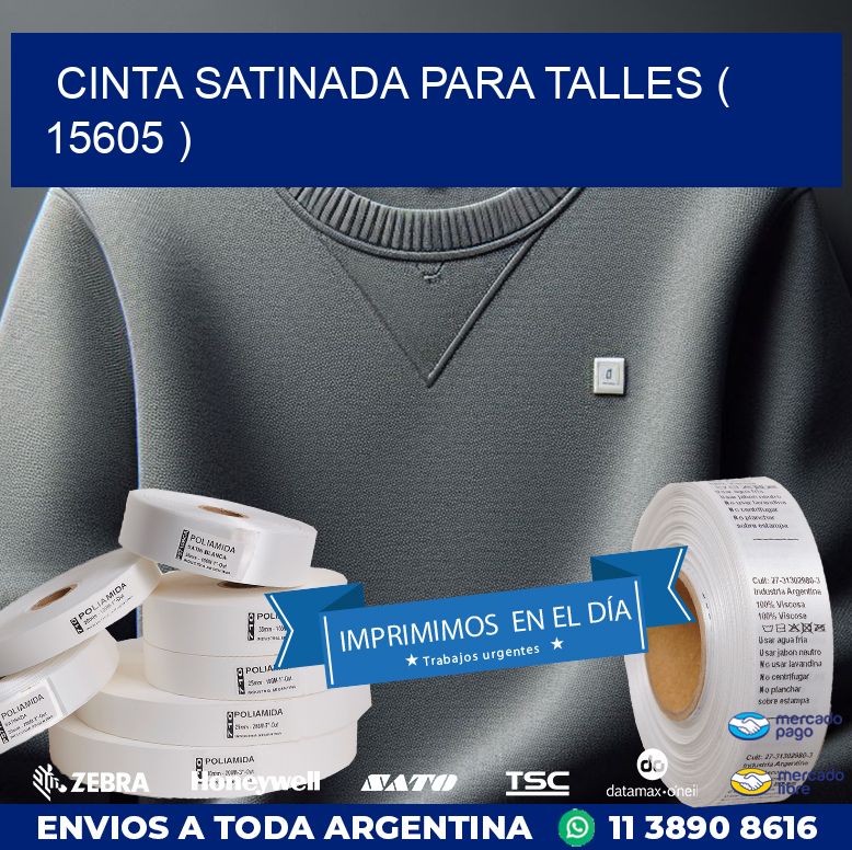 CINTA SATINADA PARA TALLES ( 15605 )