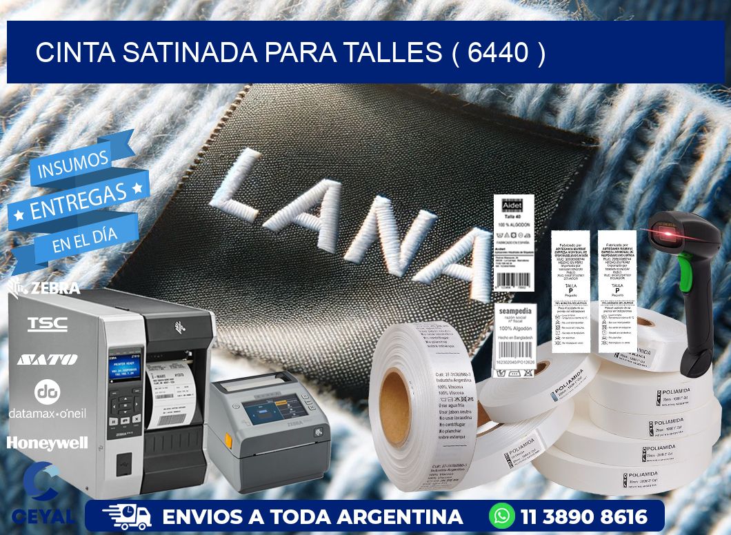 CINTA SATINADA PARA TALLES ( 6440 )