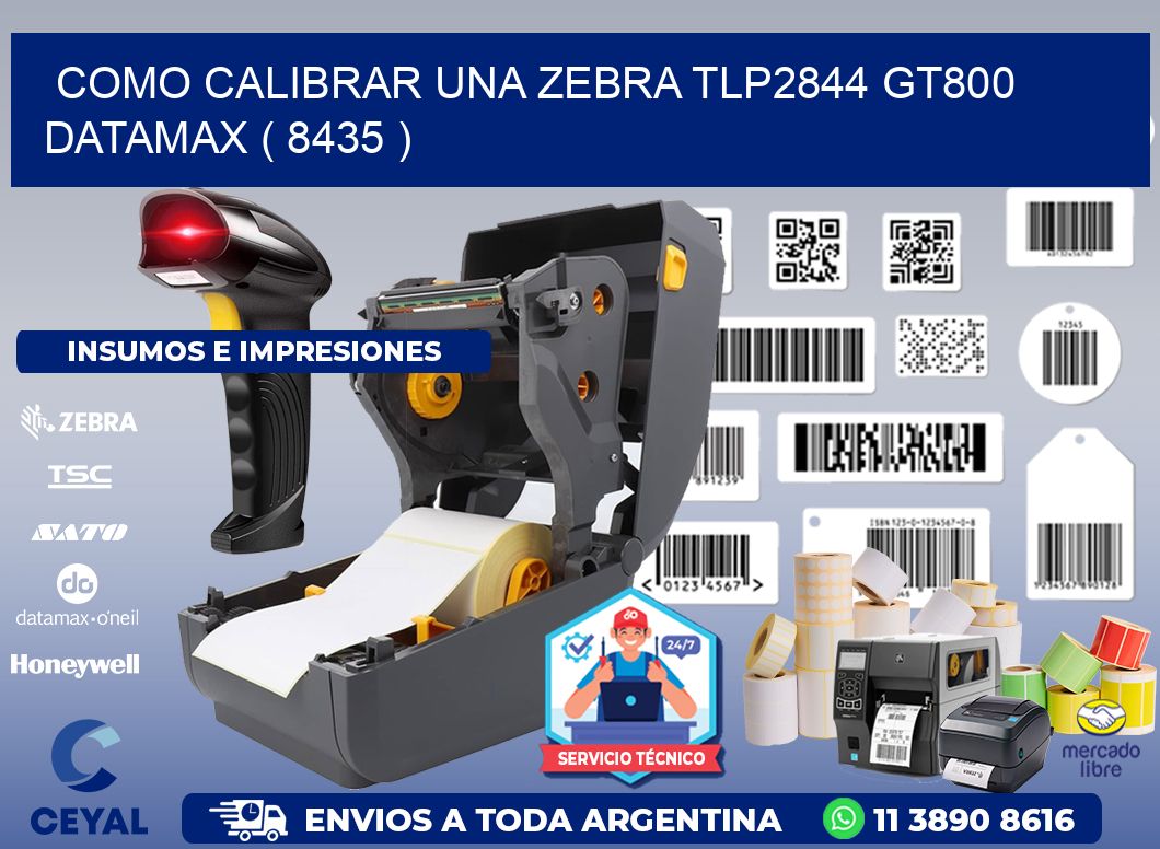 COMO CALIBRAR UNA ZEBRA TLP2844 GT800 DATAMAX ( 8435 )