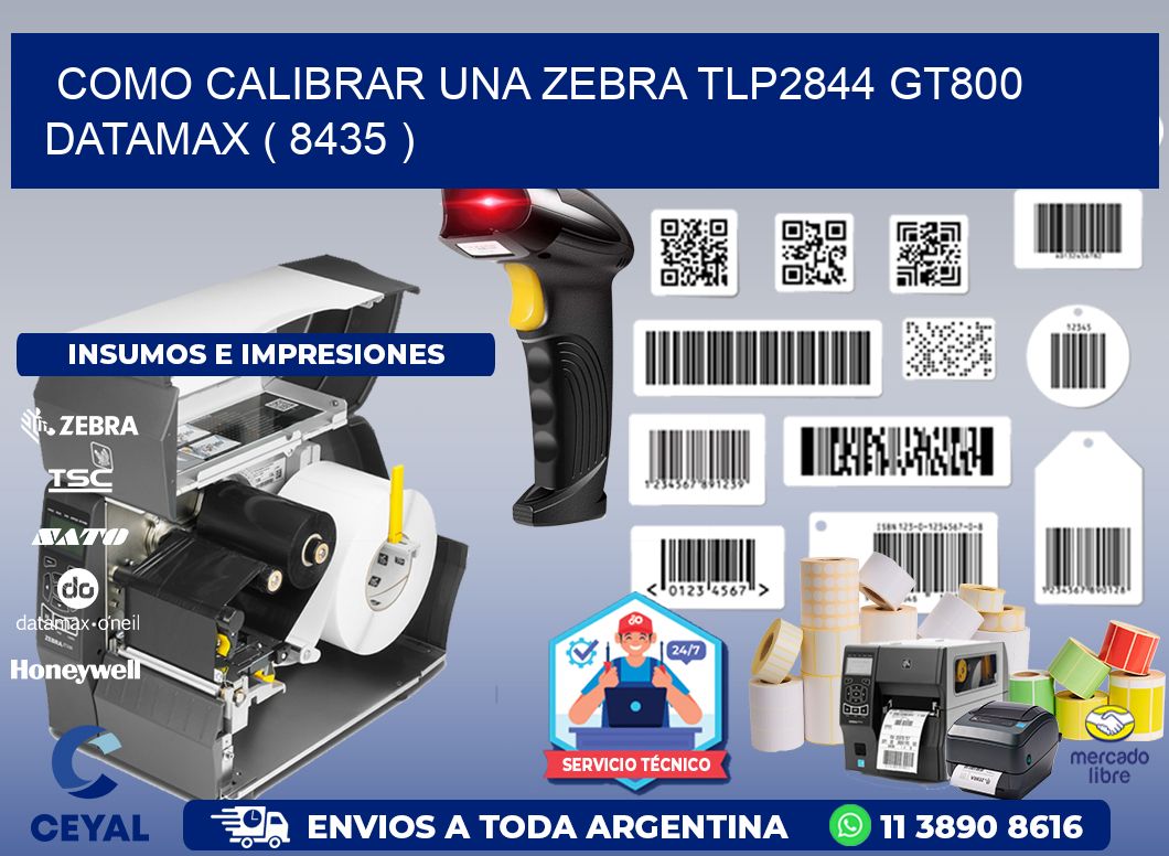 COMO CALIBRAR UNA ZEBRA TLP2844 GT800 DATAMAX ( 8435 )