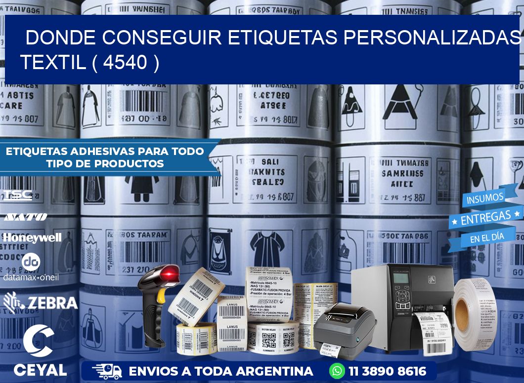 DONDE CONSEGUIR ETIQUETAS PERSONALIZADAS TEXTIL ( 4540 )