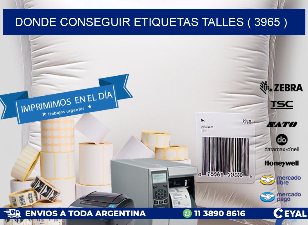 DONDE CONSEGUIR ETIQUETAS TALLES ( 3965 )