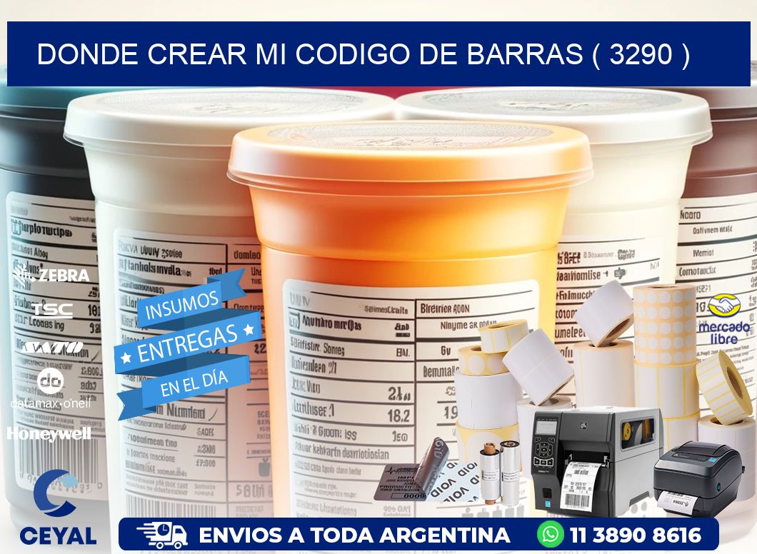 DONDE CREAR MI CODIGO DE BARRAS ( 3290 )