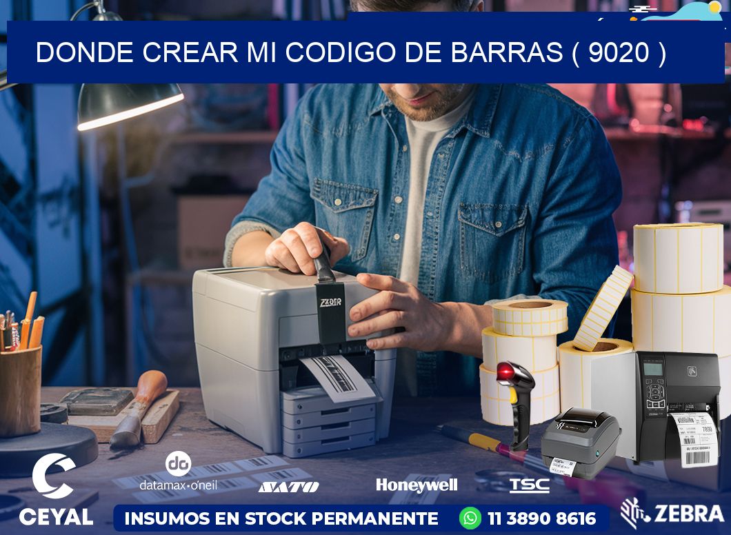 DONDE CREAR MI CODIGO DE BARRAS ( 9020 )