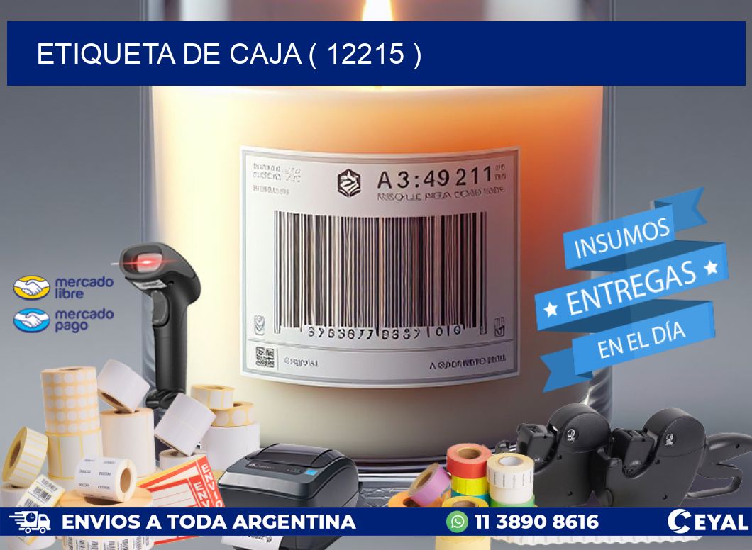 ETIQUETA DE CAJA ( 12215 )