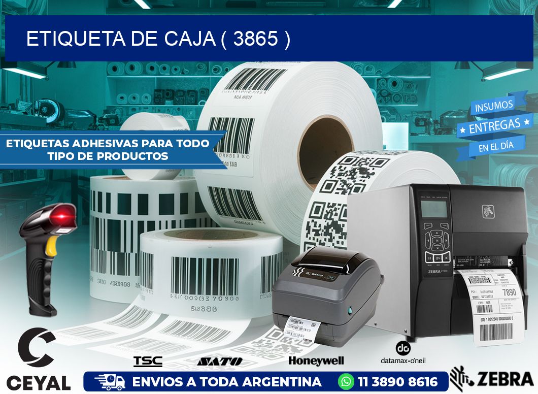 ETIQUETA DE CAJA ( 3865 )