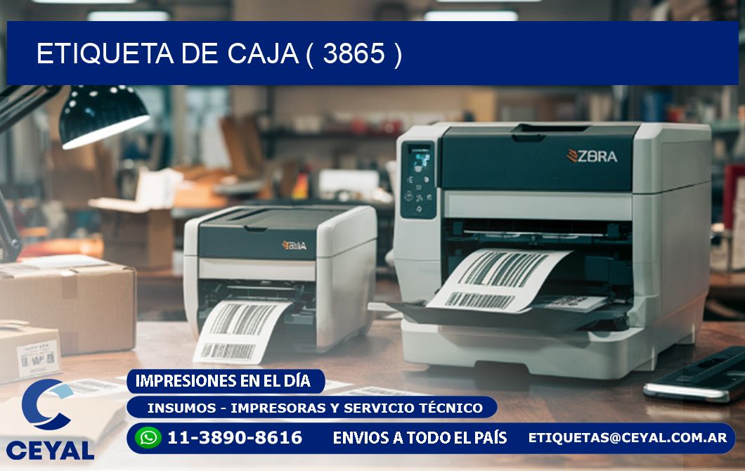 ETIQUETA DE CAJA ( 3865 )