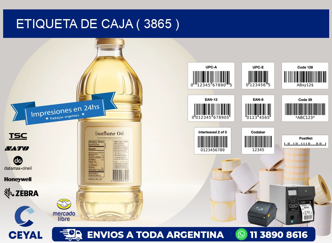 ETIQUETA DE CAJA ( 3865 )
