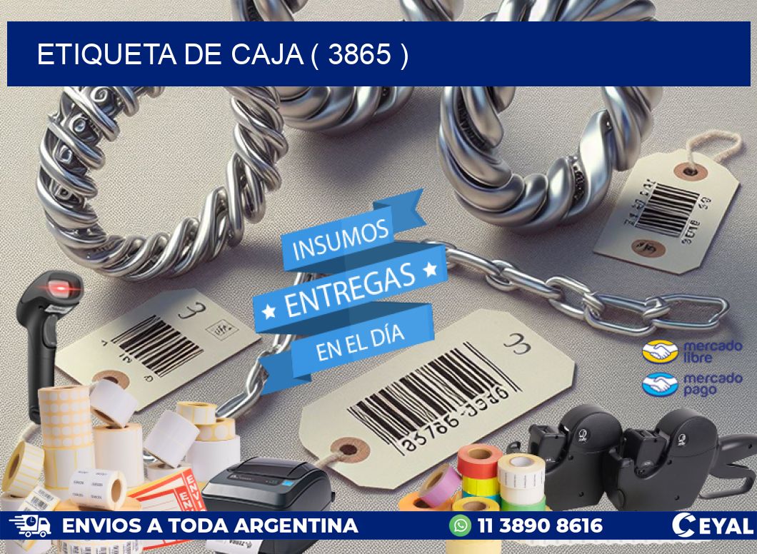 ETIQUETA DE CAJA ( 3865 )