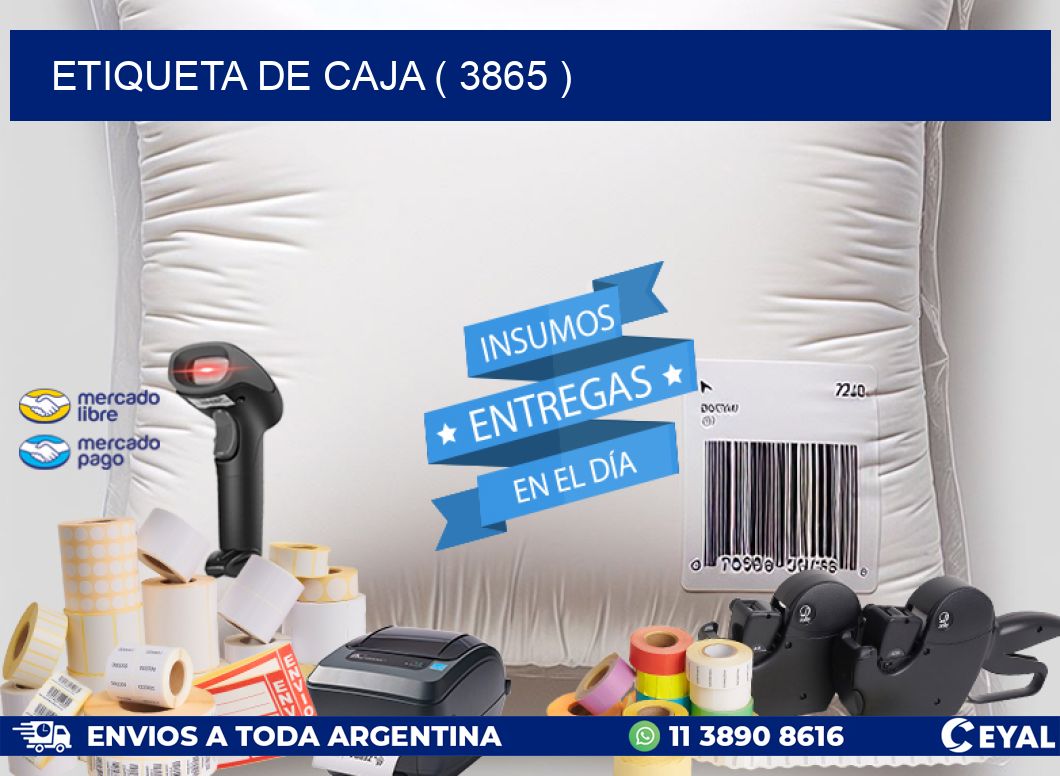 ETIQUETA DE CAJA ( 3865 )