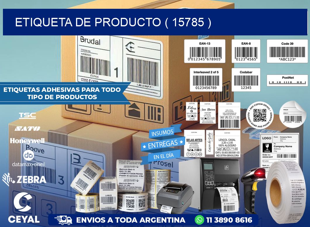 ETIQUETA DE PRODUCTO ( 15785 )