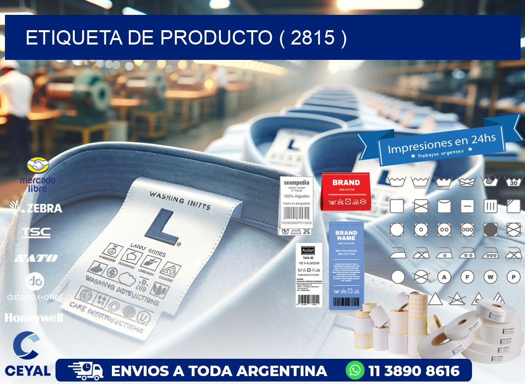 ETIQUETA DE PRODUCTO ( 2815 )
