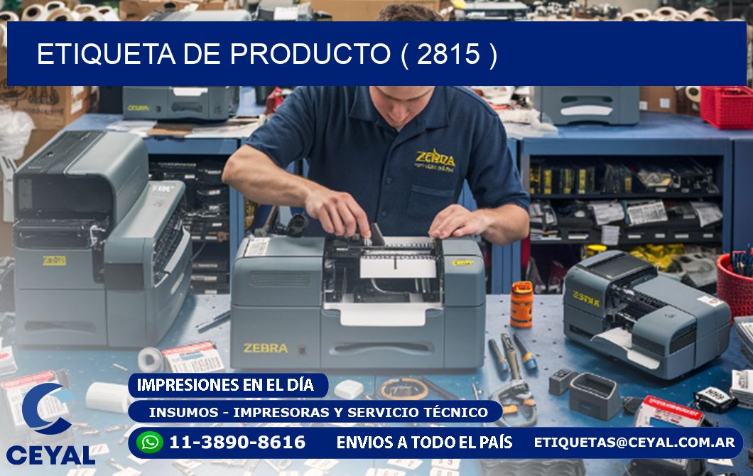 ETIQUETA DE PRODUCTO ( 2815 )
