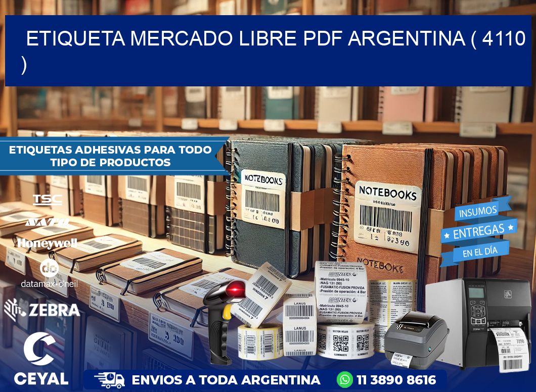 ETIQUETA MERCADO LIBRE PDF ARGENTINA ( 4110 )