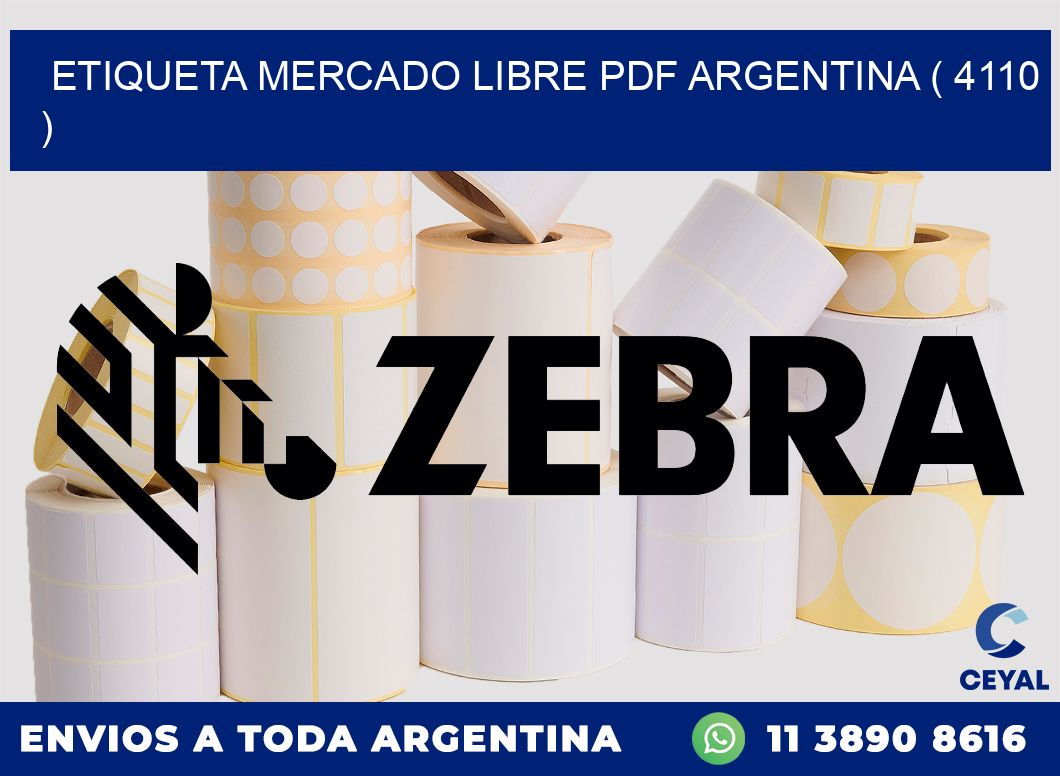 ETIQUETA MERCADO LIBRE PDF ARGENTINA ( 4110 )