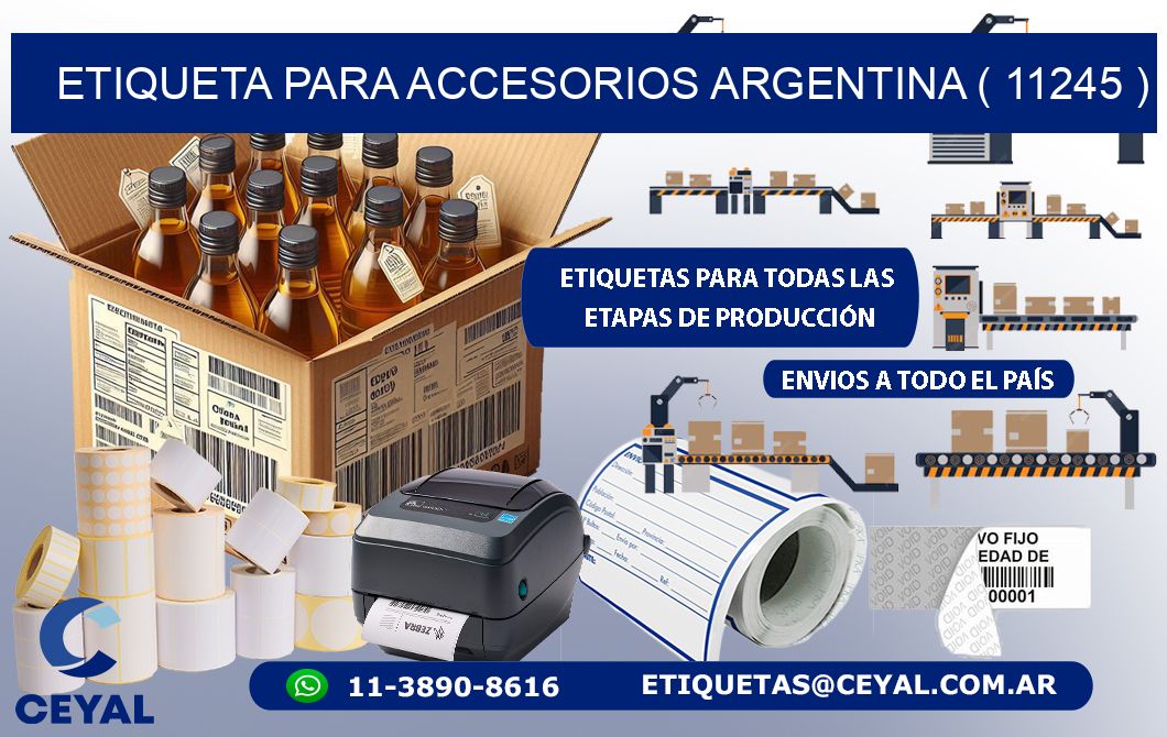 ETIQUETA PARA ACCESORIOS ARGENTINA ( 11245 )