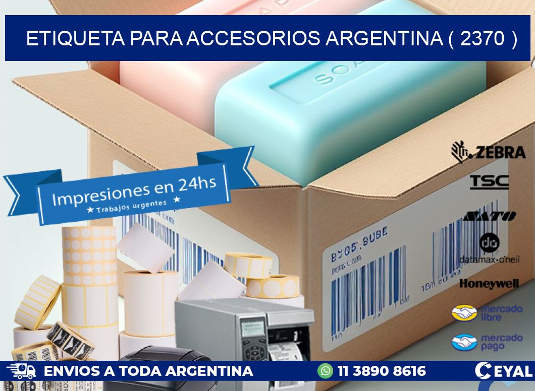 ETIQUETA PARA ACCESORIOS ARGENTINA ( 2370 )