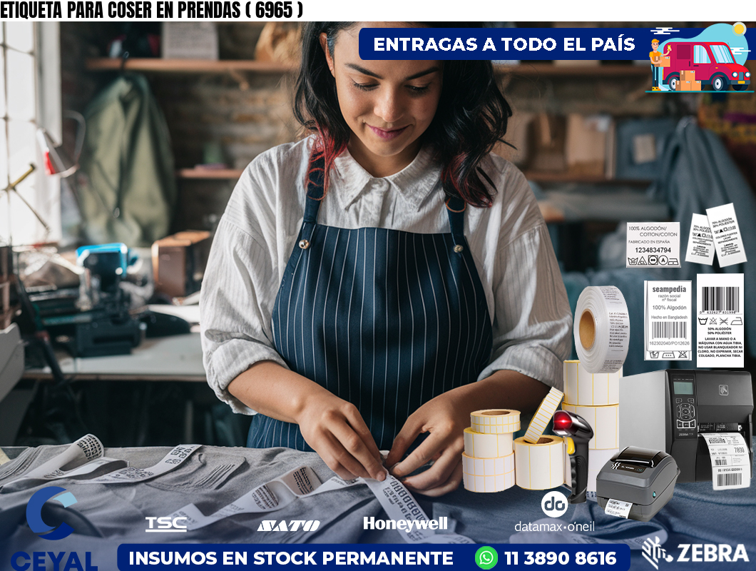 ETIQUETA PARA COSER EN PRENDAS ( 6965 )