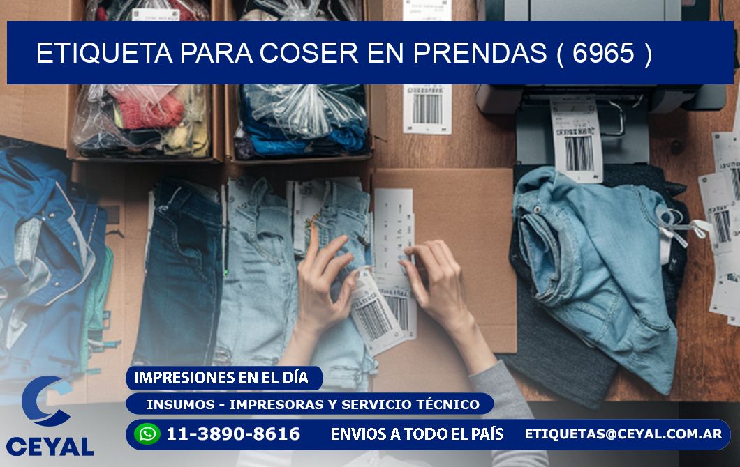 ETIQUETA PARA COSER EN PRENDAS ( 6965 )