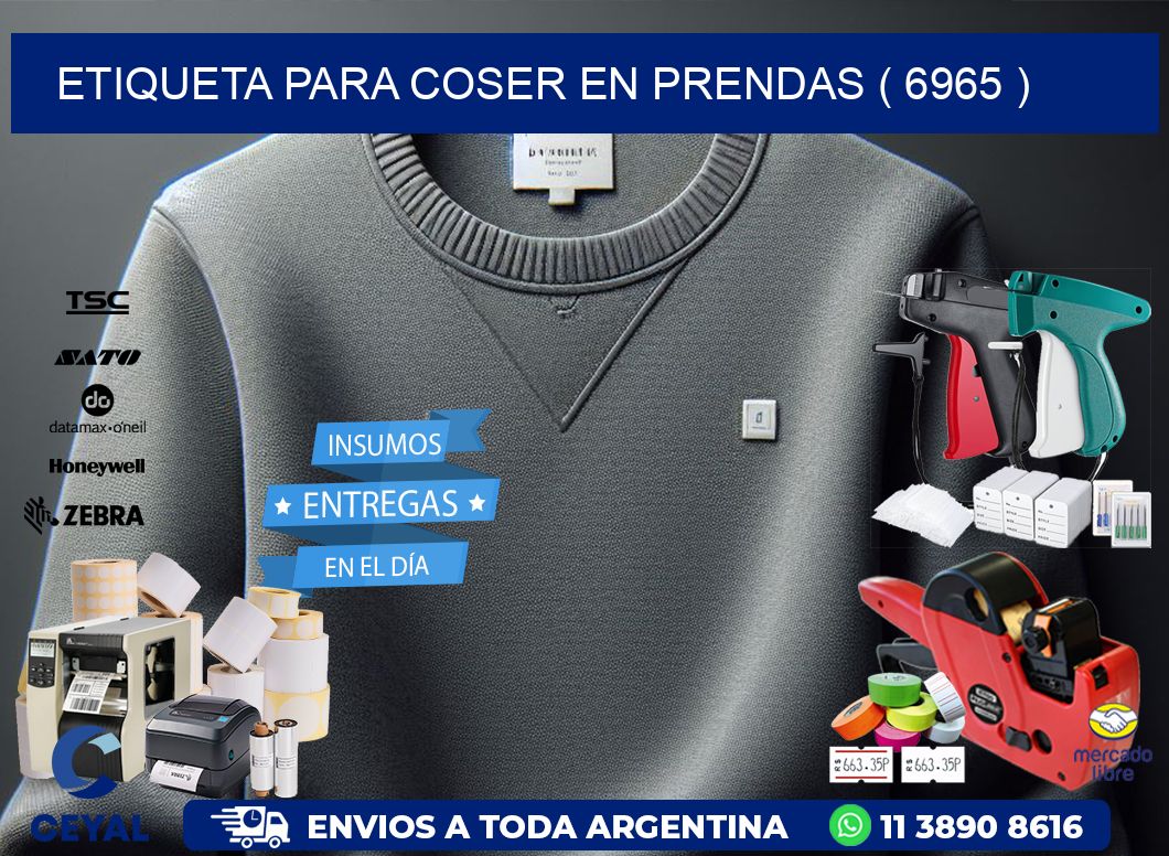 ETIQUETA PARA COSER EN PRENDAS ( 6965 )
