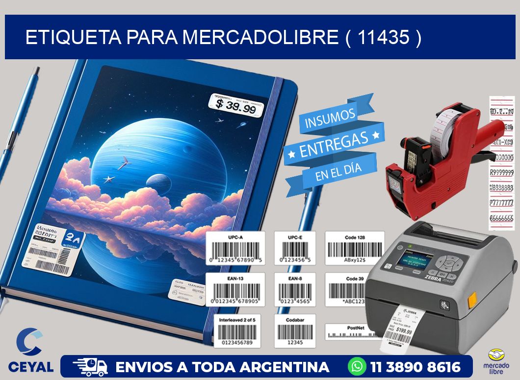 ETIQUETA PARA MERCADOLIBRE ( 11435 )