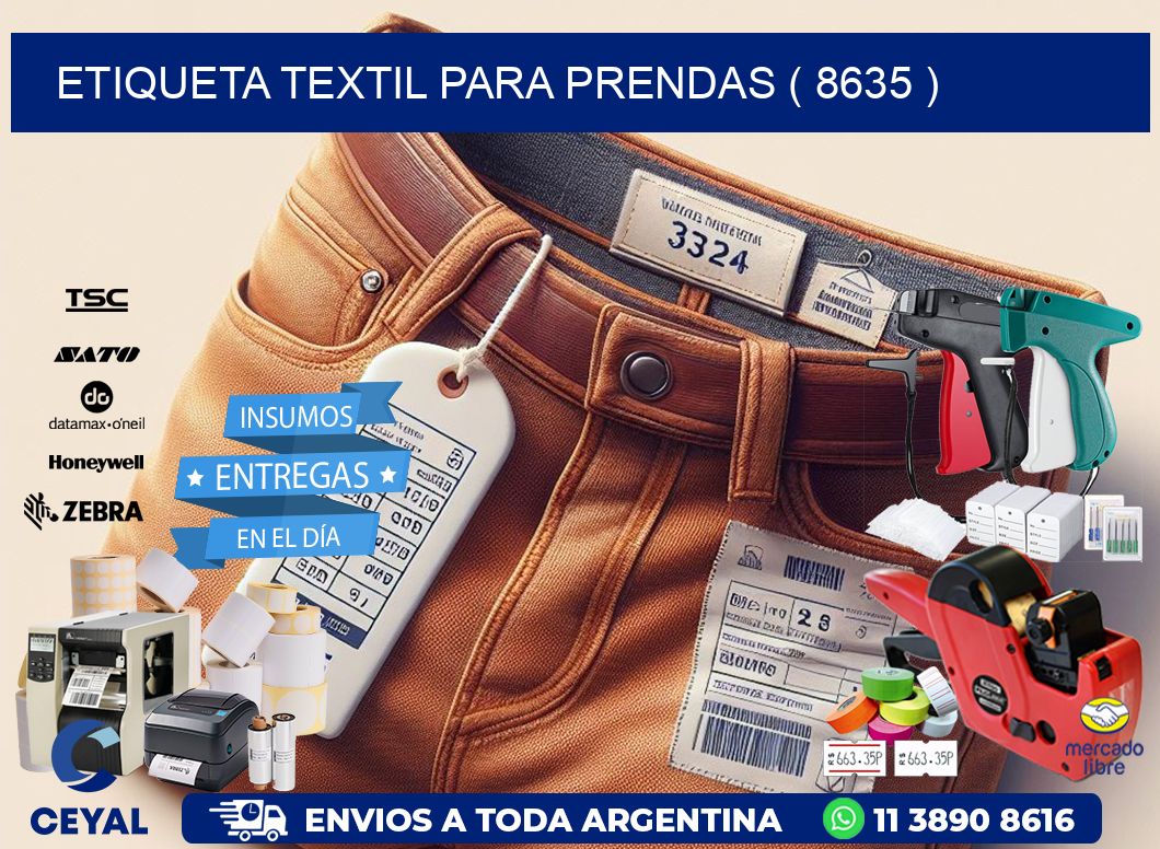 ETIQUETA TEXTIL PARA PRENDAS ( 8635 )